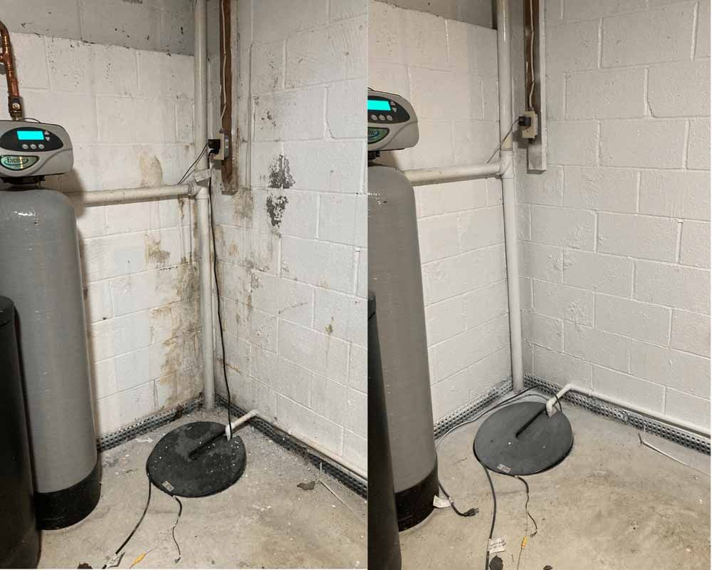 Utility room mold removal